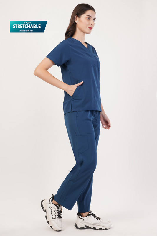 Nova (Stretch) Women's Scrubs - Peacock Blue