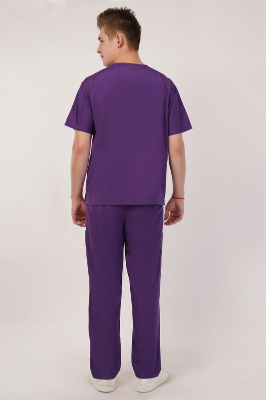 Smart Men's Scrubs Purple