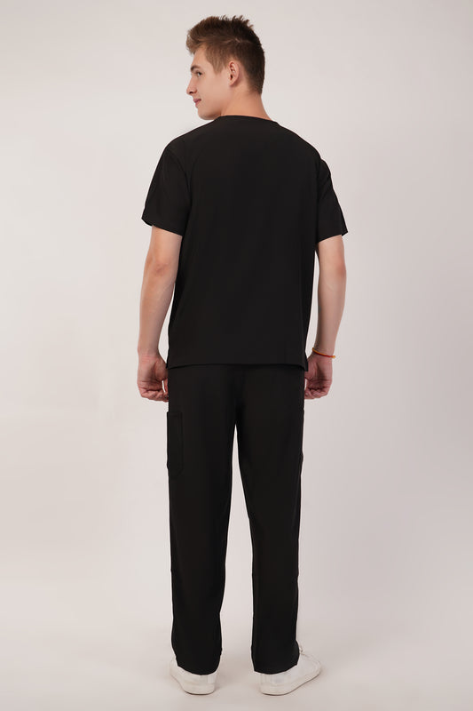 Nova (Stretch) Men's Scrubs Black
