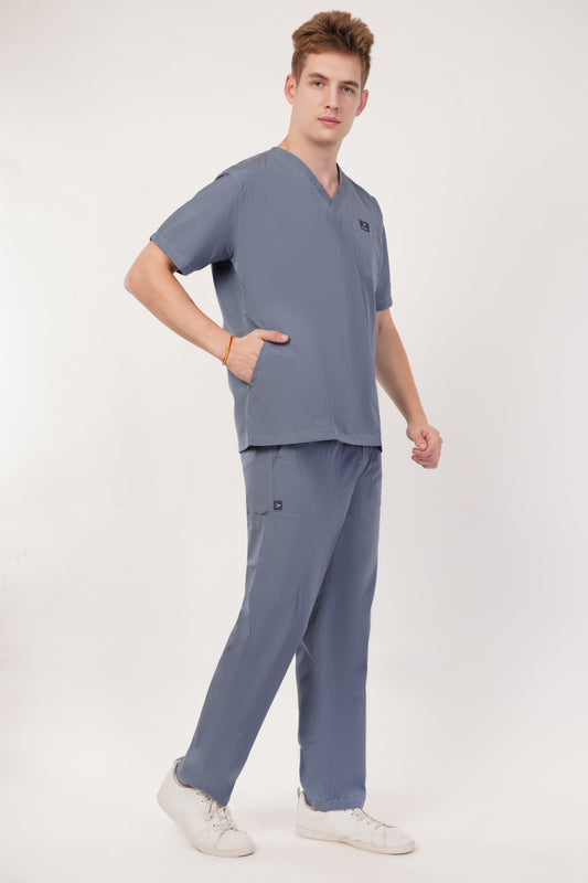 Smart Men's Scrubs - Light Gray