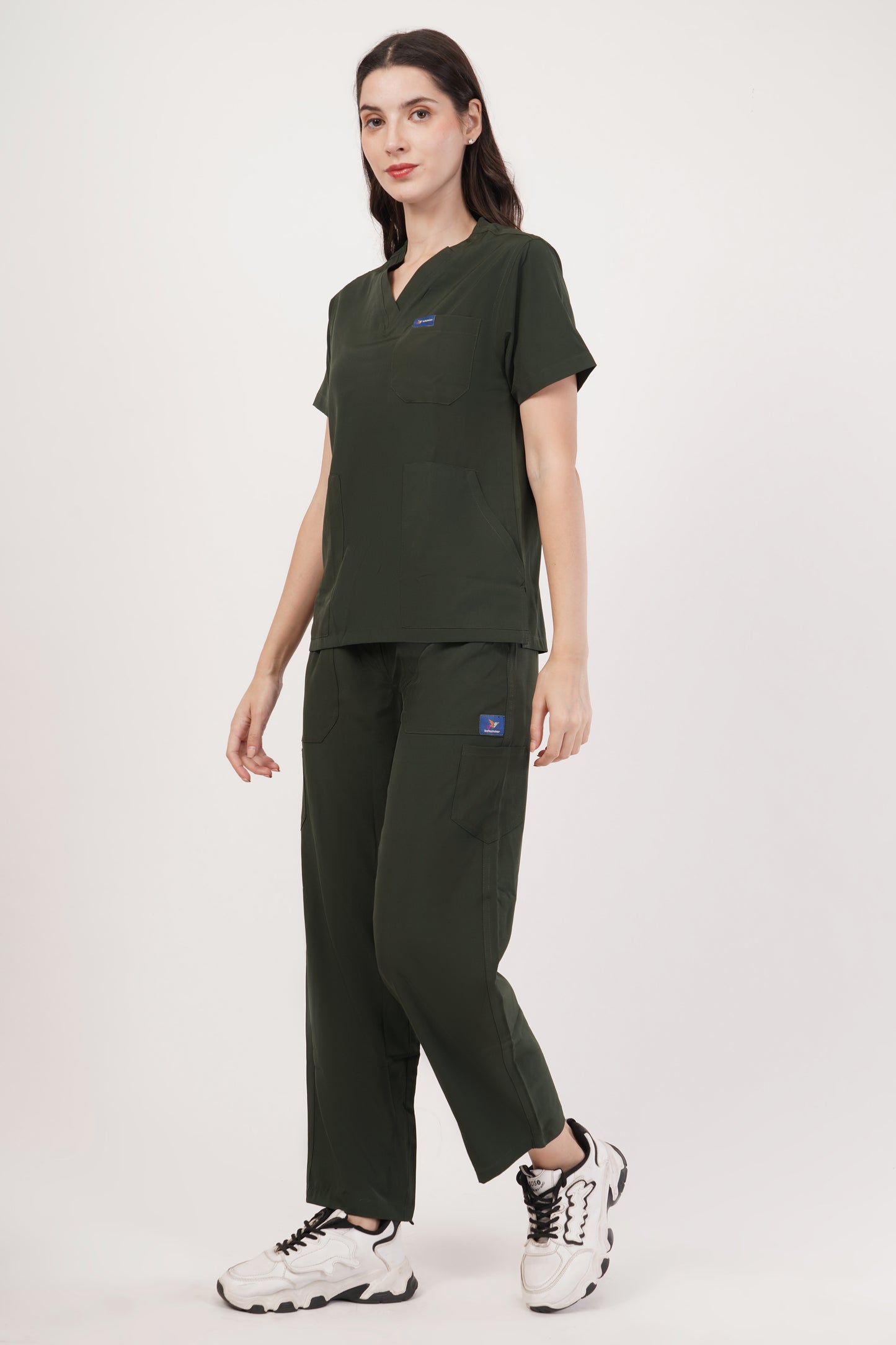 Nova (Stretch) Women's Scrubs - Army Green