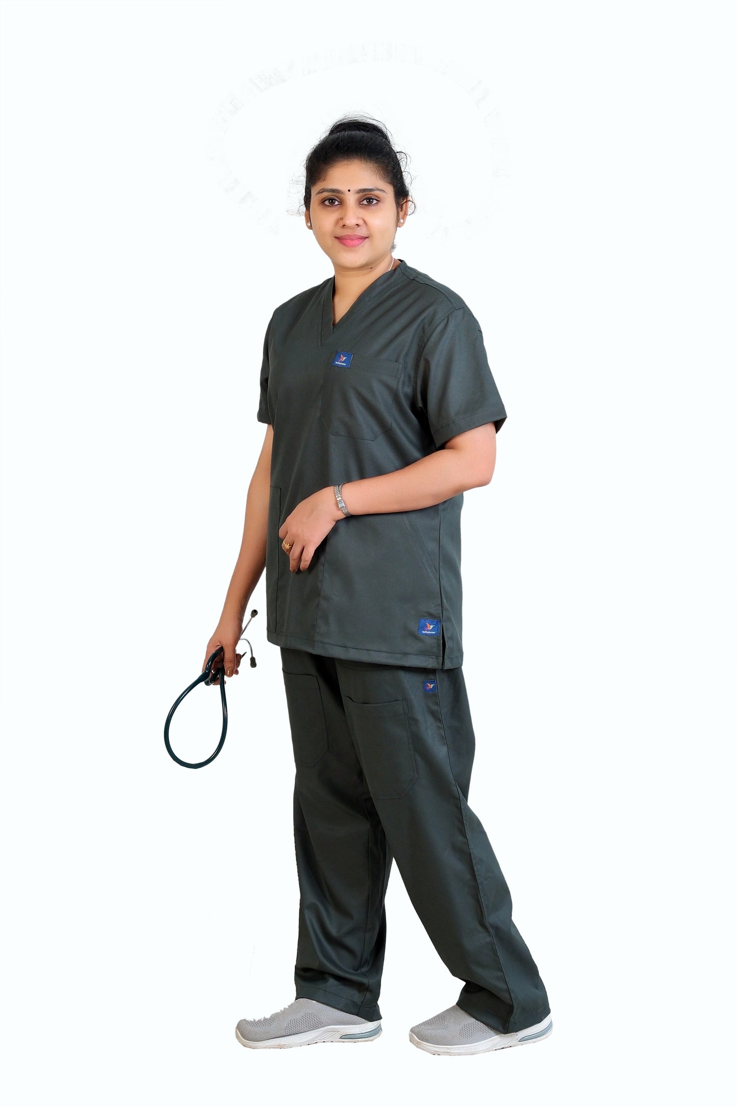 Vintage Women's Scrubs - Army Green