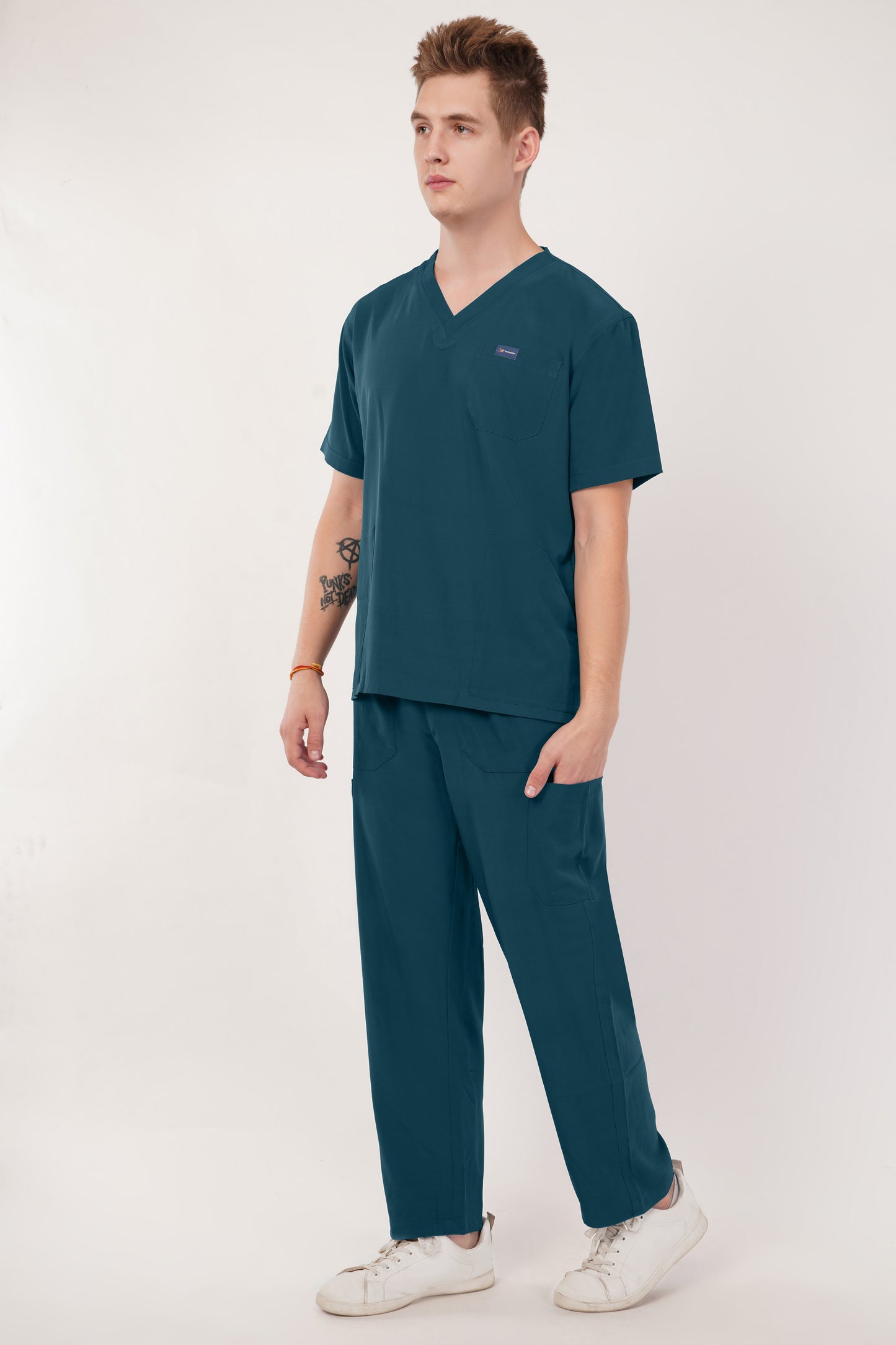 Smart Men's Scrubs - Coral Blue