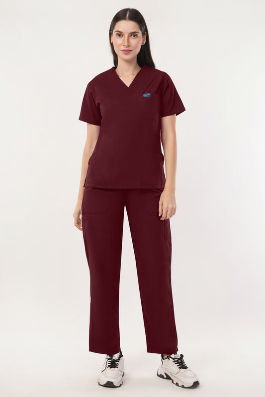 Smart Women's Scrubs - Red
