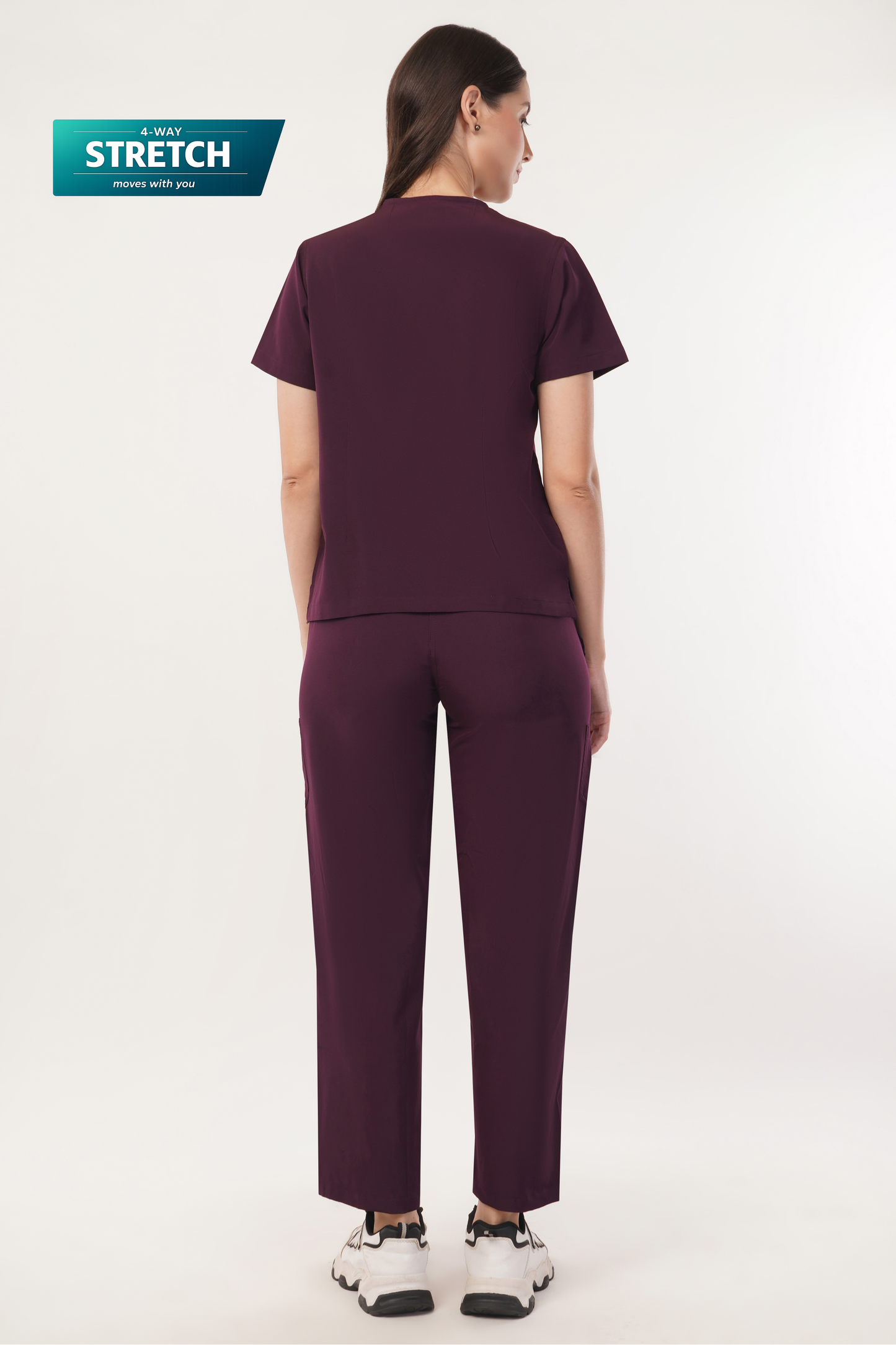 Nova (Stretch) Women's Scrubs Wine Maroon