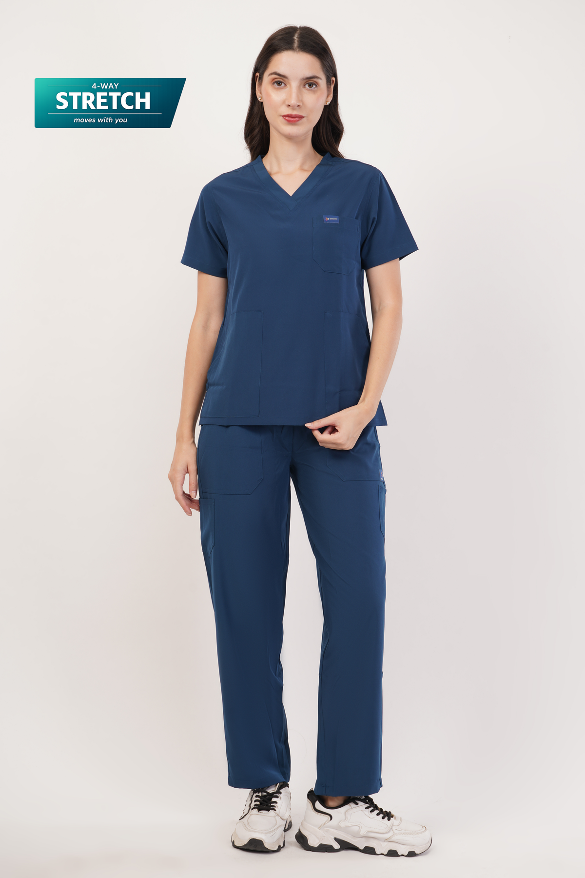 Nova (Stretch) Women's Scrubs - Peacock Blue