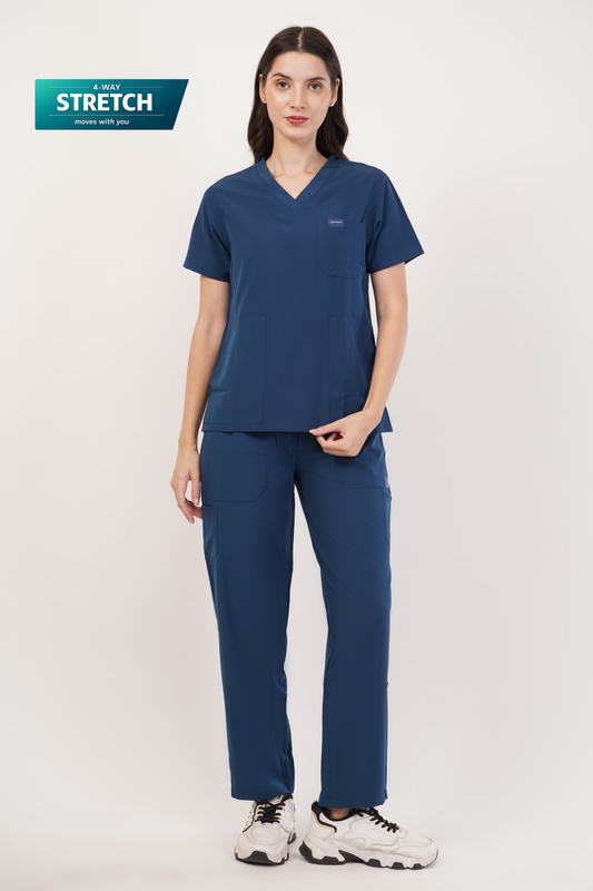 Nova (Stretch) Women's Scrubs - Peacock Blue