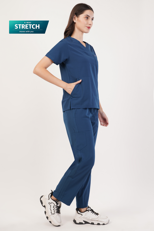Nova (Stretch) Women's Scrubs - Peacock Blue