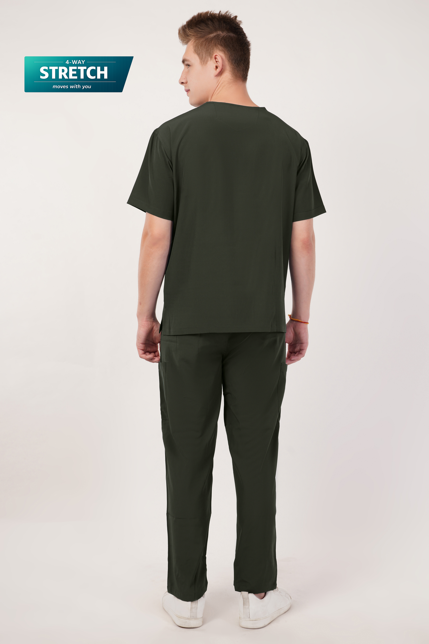 Nova (Stretch) Men's Scrubs - Army Green
