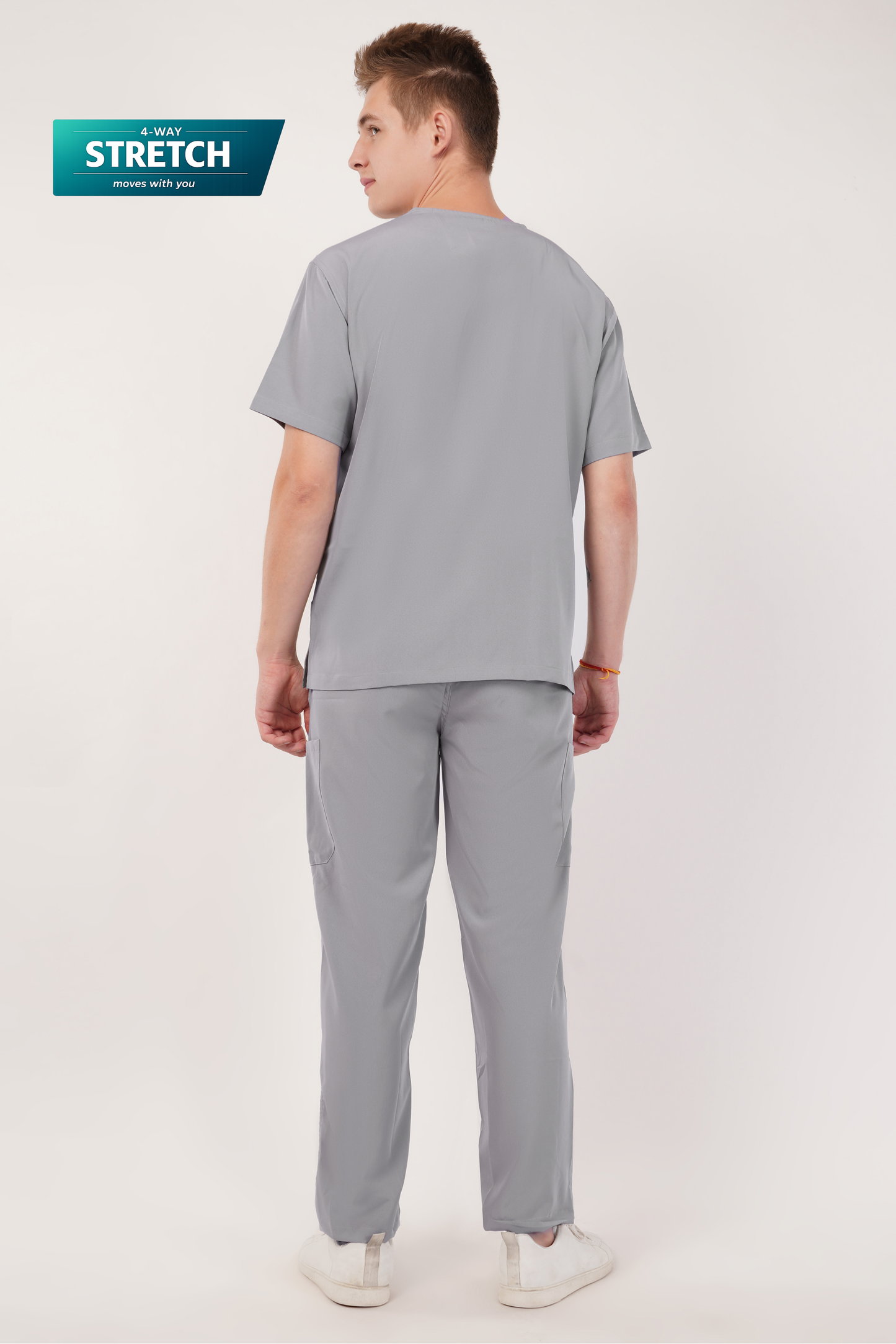 Nova (Stretch) Men's Scrubs Light Gray