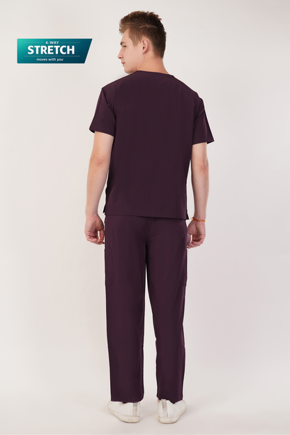 Nova (Stretch) Men's Scrubs Wine
