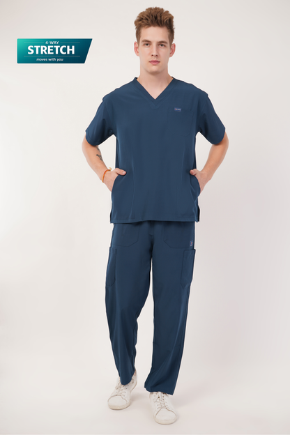 Nova (Stretch) Men's Scrubs - Peacock Blue
