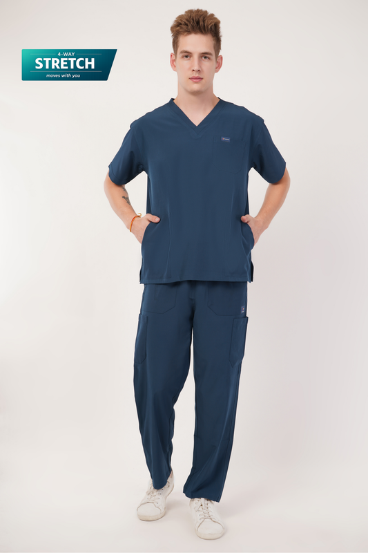 Nova (Stretch) Men's Scrubs - Peacock Blue