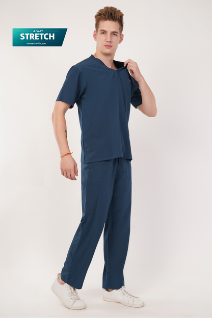 Nova (Stretch) Men's Scrubs - Peacock Blue