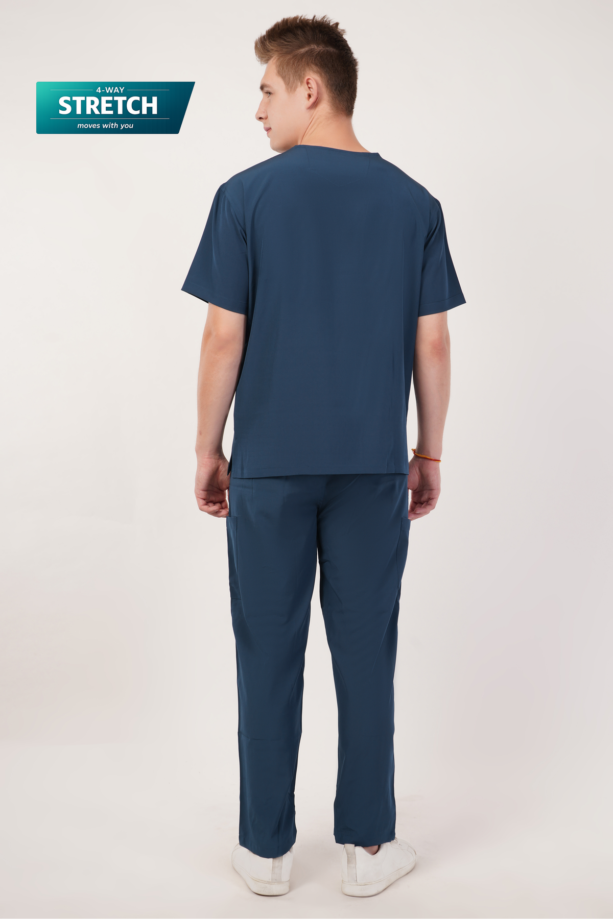Nova (Stretch) Men's Scrubs - Peacock Blue