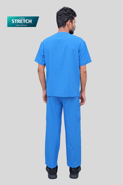 Nova (Stretch) Men's Scrubs - Bright Blue