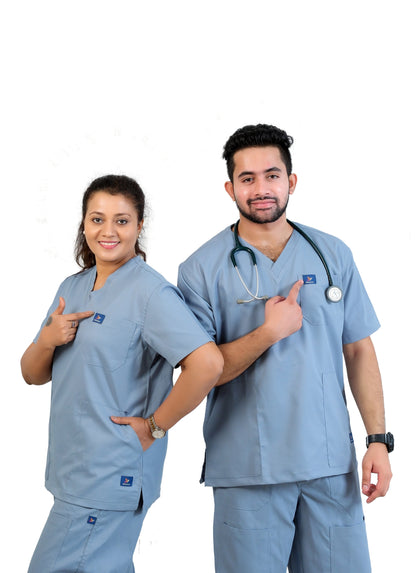 Vintage Men's Scrubs - Light Gray