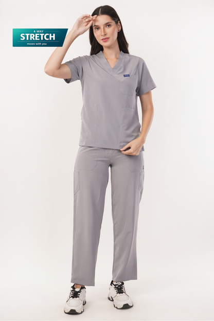 Nova (Stretch) Women's Scrubs - Gray