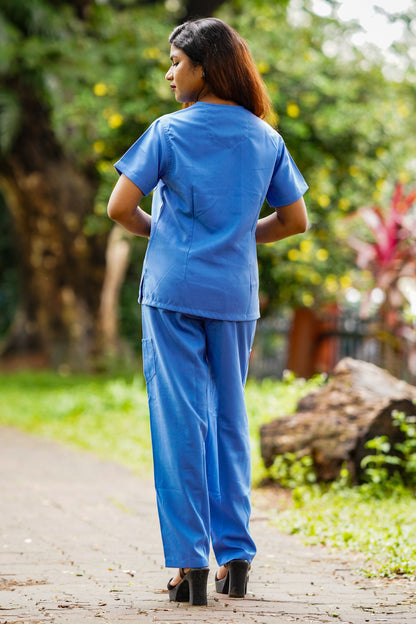 Smart Women's Scrubs - Light Blue