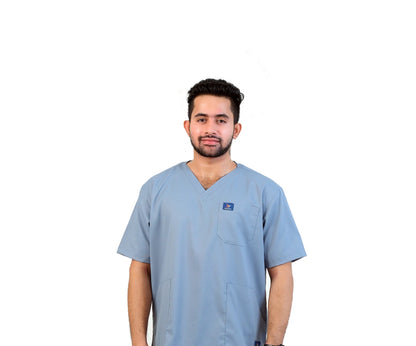 Vintage Men's Scrubs - Light Gray