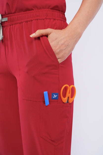 Nova (Stretch) Women's Scrubs - Flame Red