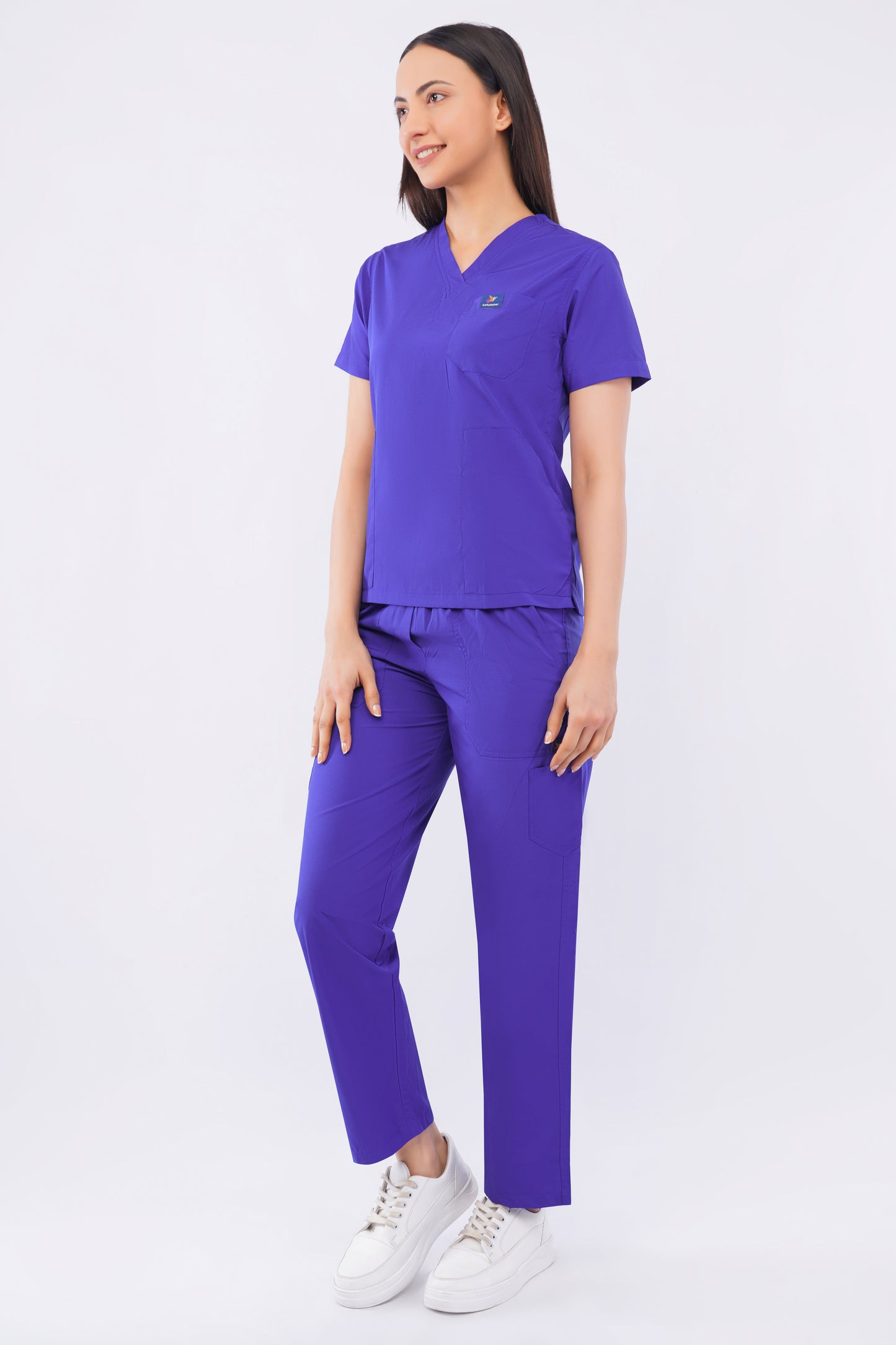 Smart Women's Scrubs - Galaxy Blue