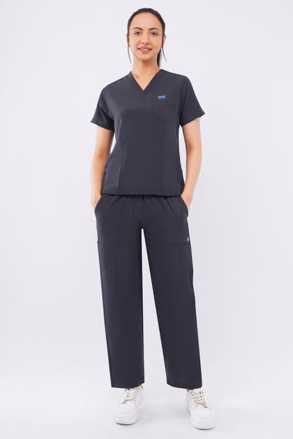 Nova (Stretch) Women's Scrubs - Dark Gray