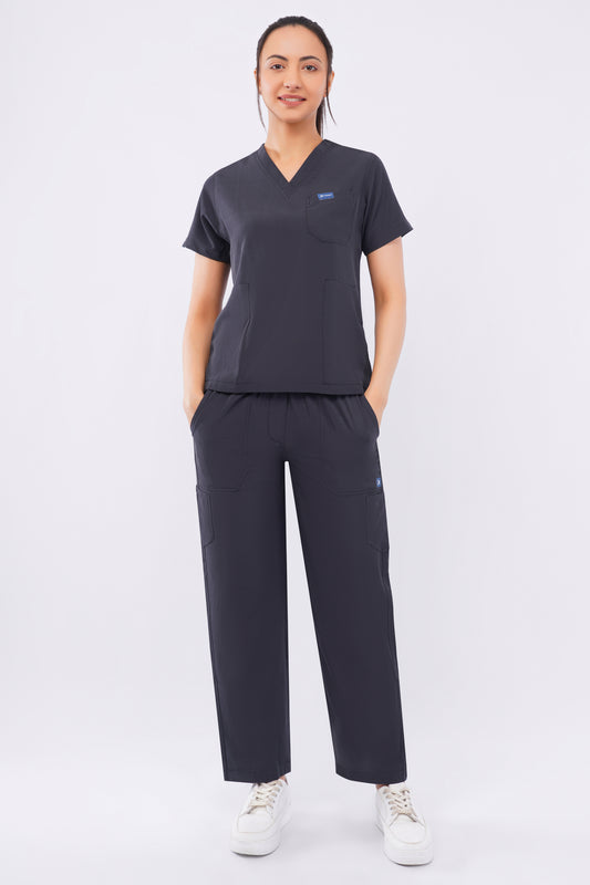 Nova (Stretch) Women's Scrubs - Dark Gray