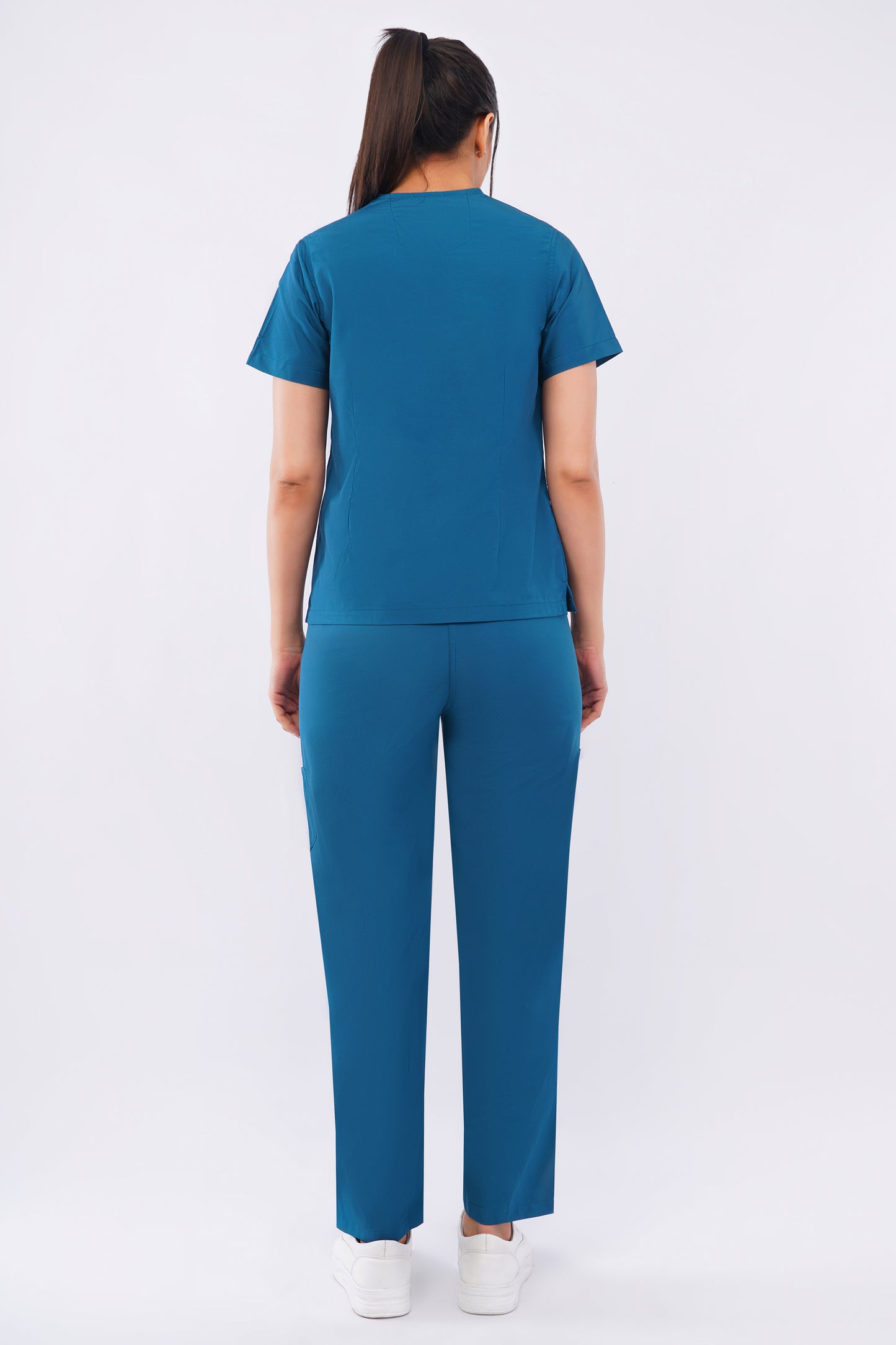 Smart Women's Scrubs - Coral Blue