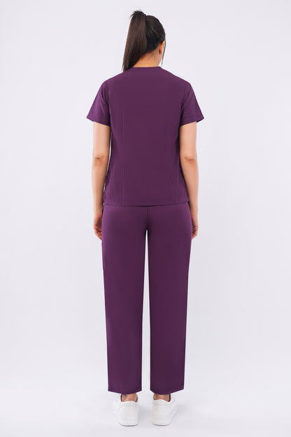 Smart Women's Scrubs - Wine