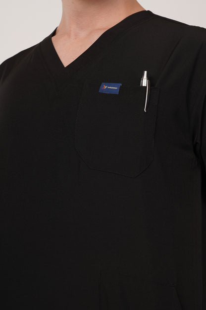 Nova (Stretch) Men's Scrubs Black