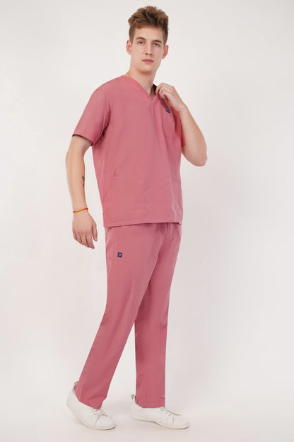 Smart Men's Scrubs Pink