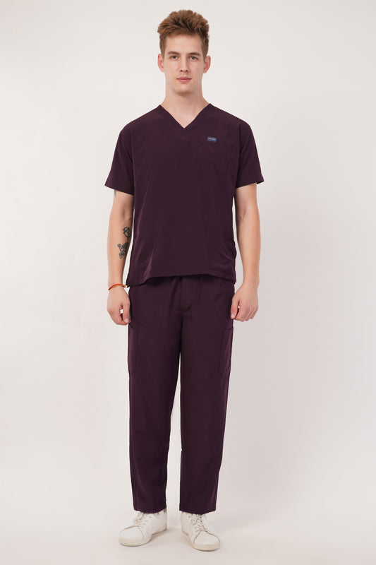 Nova (Stretch) Men's Scrubs Wine