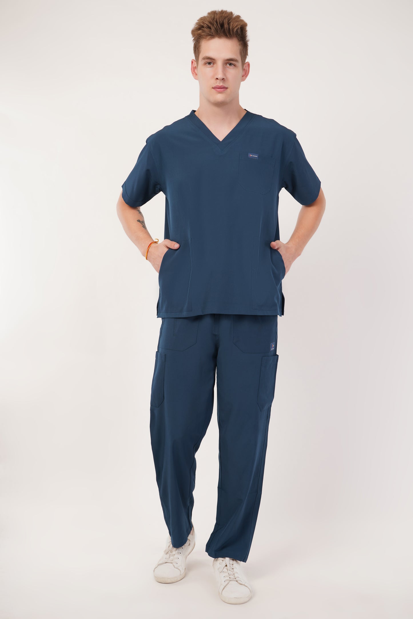 Nova (Stretch) Men's Scrubs - Peacock Blue