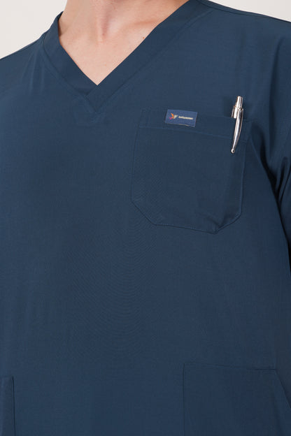 Nova (Stretch) Men's Scrubs - Peacock Blue