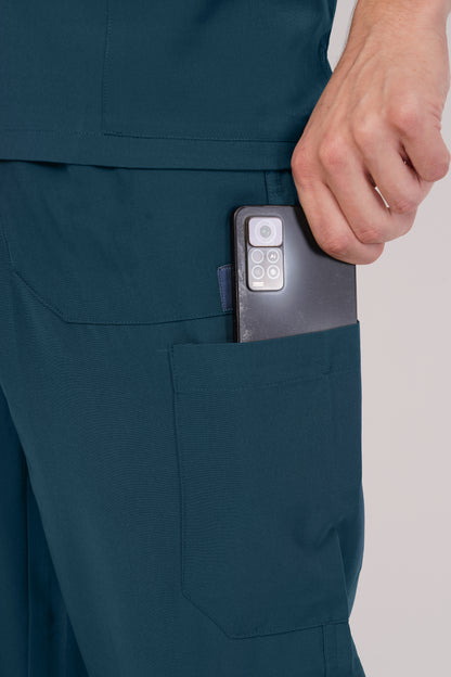 Smart Men's Scrubs - Peacock Blue