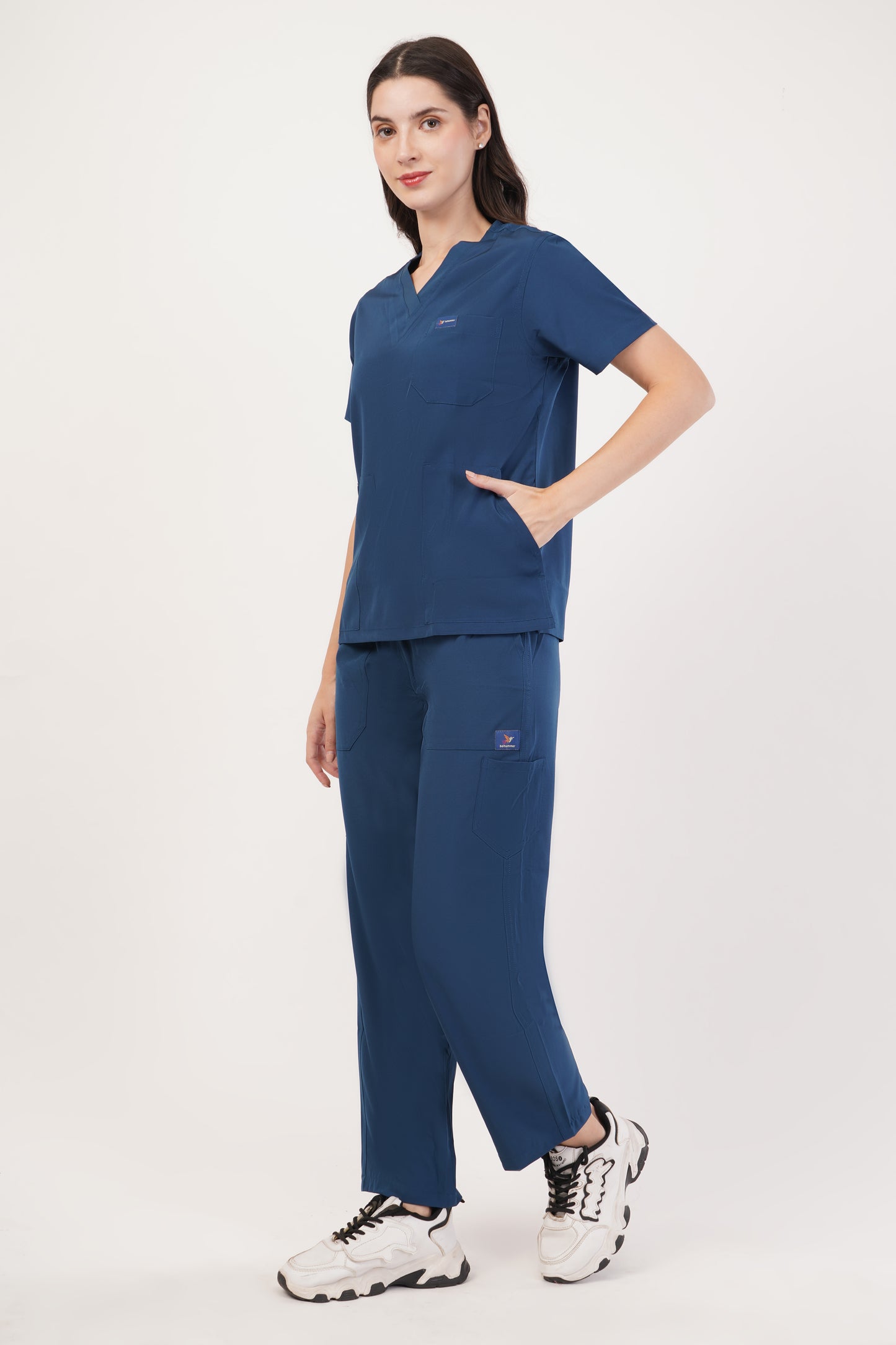 Nova (Stretch) Women's Scrubs - Peacock Blue