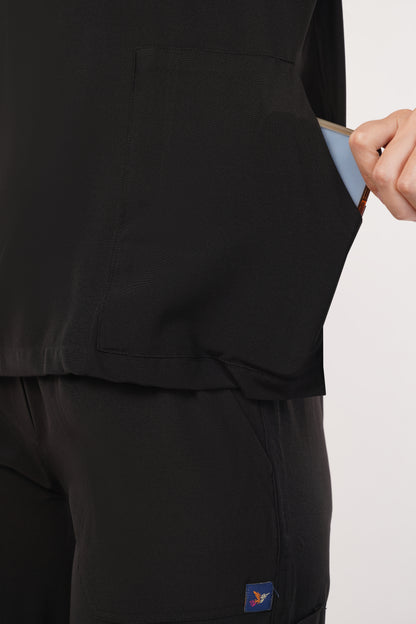 Nova (Stretch) Women's Scrubs -Black