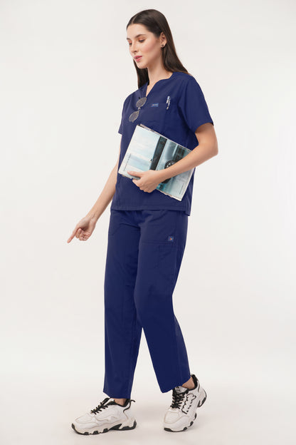 Smart Women's Scrubs - Navy Blue