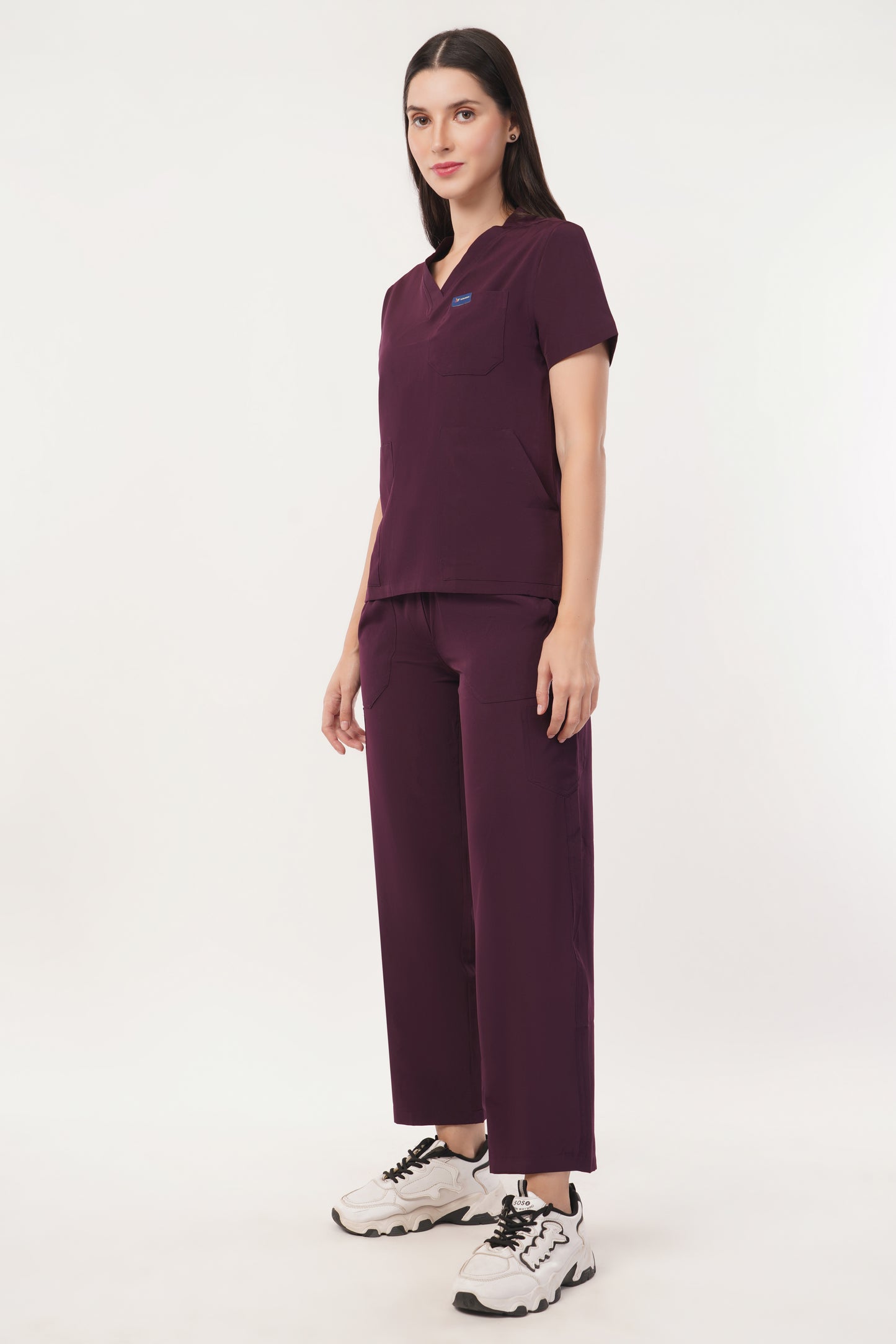 Nova (Stretch) Women's Scrubs Wine Maroon