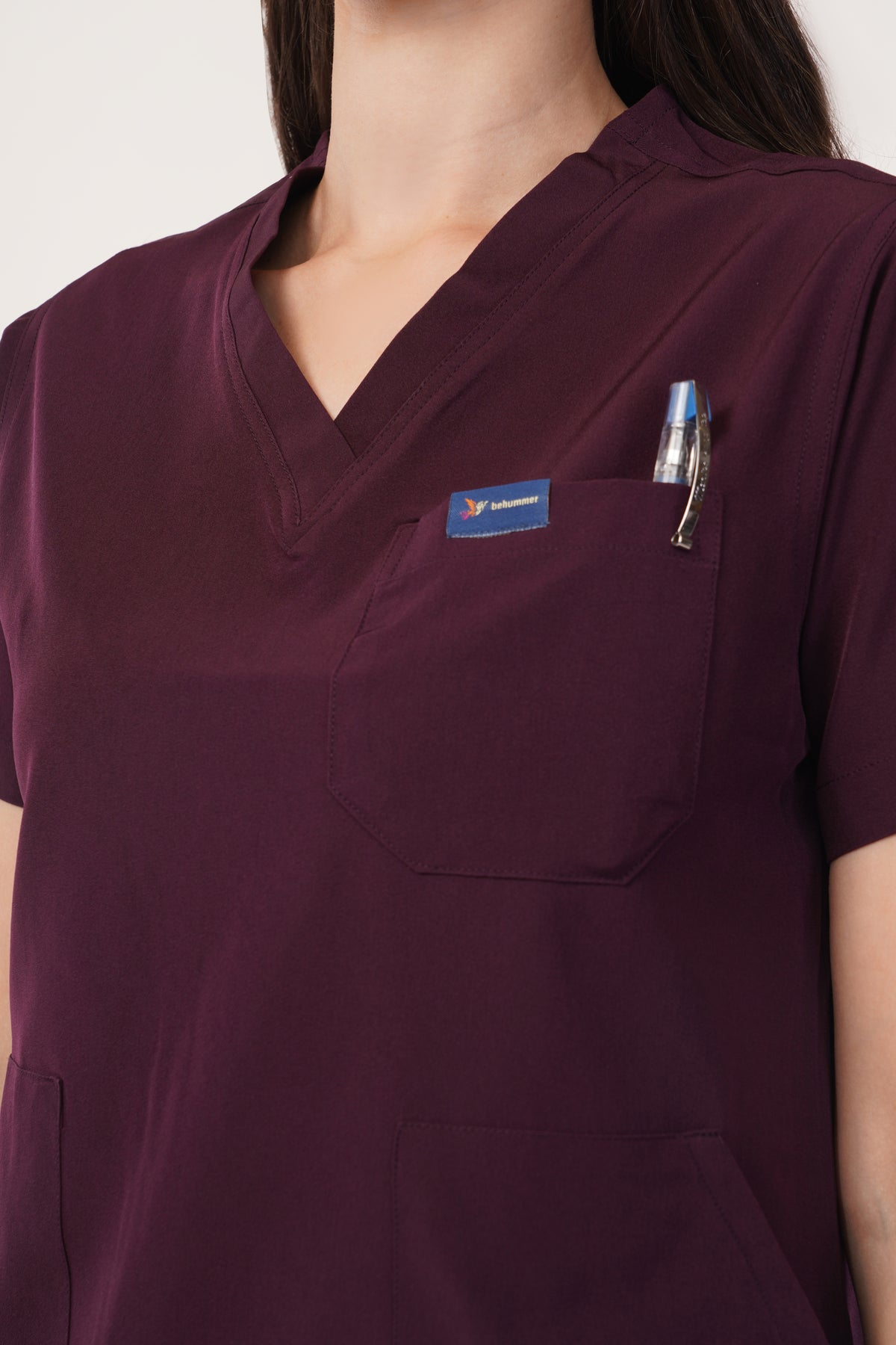 Nova (Stretch) Women's Scrubs Wine Maroon