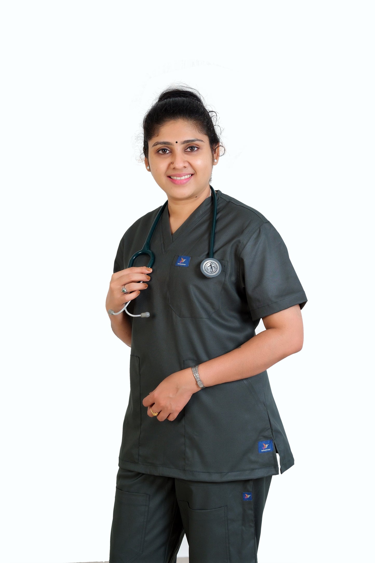 Vintage Women's Scrubs - Army Green