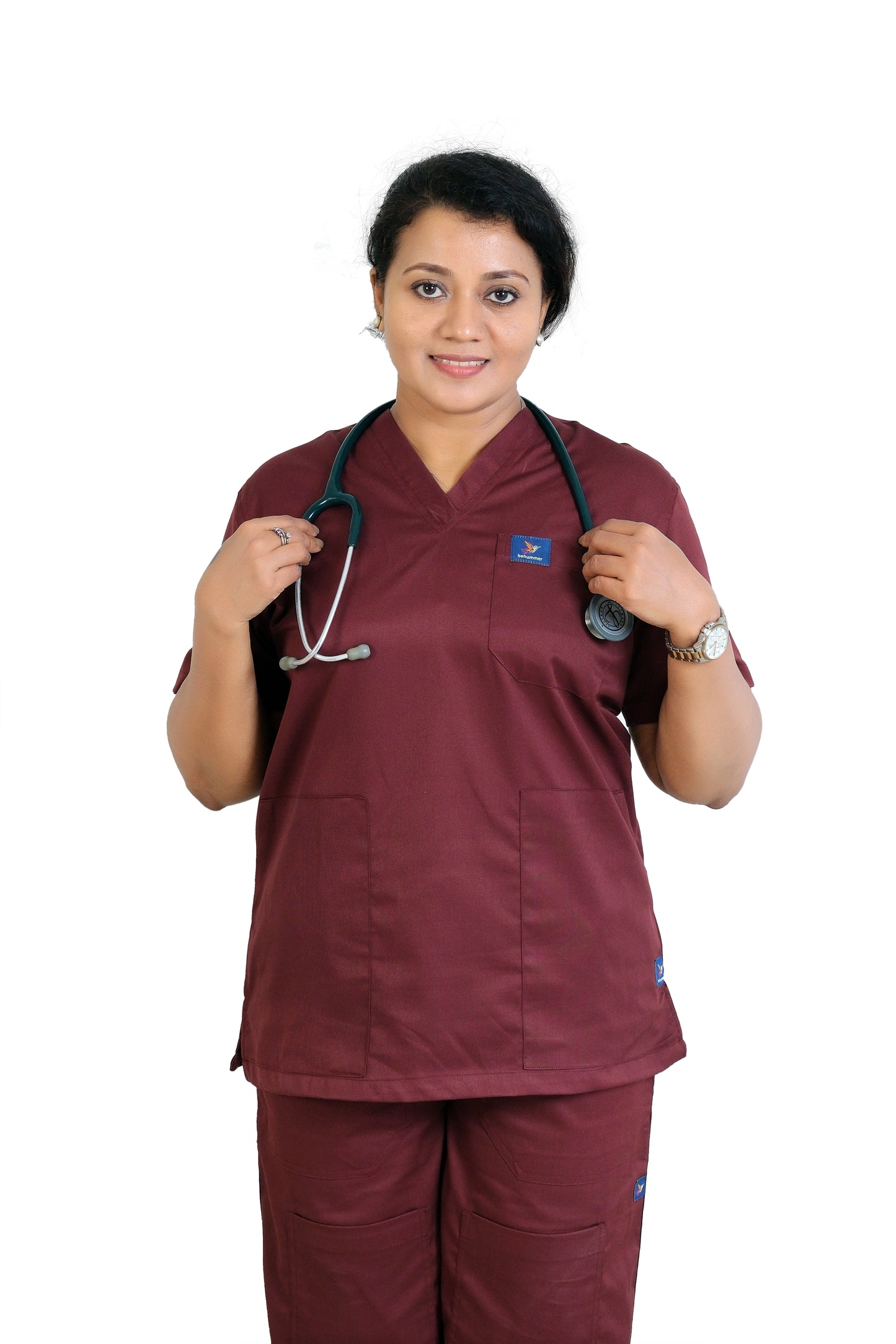 Vintage Women's Scrubs - Maroon