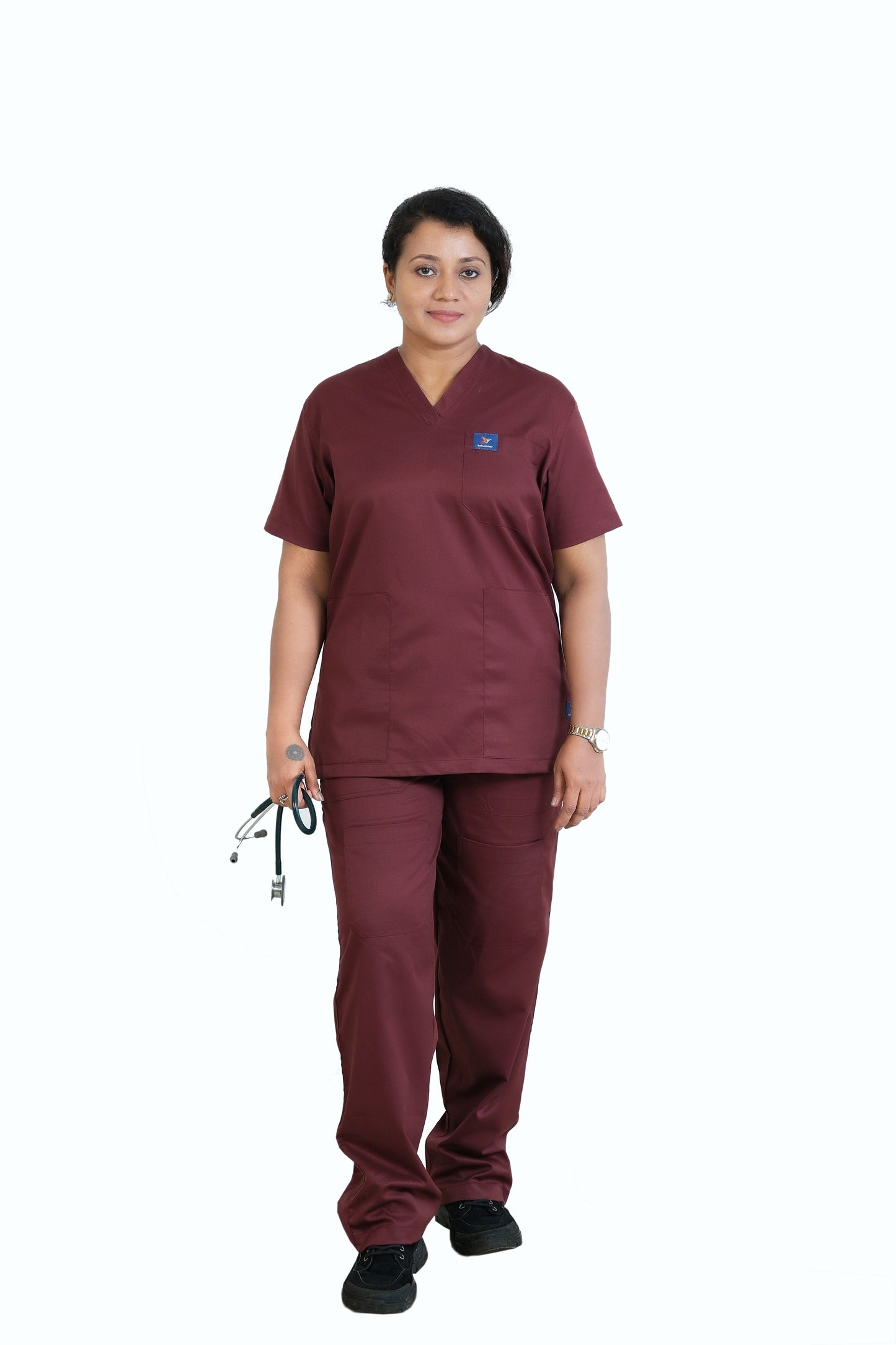 Vintage Women's Scrubs - Maroon
