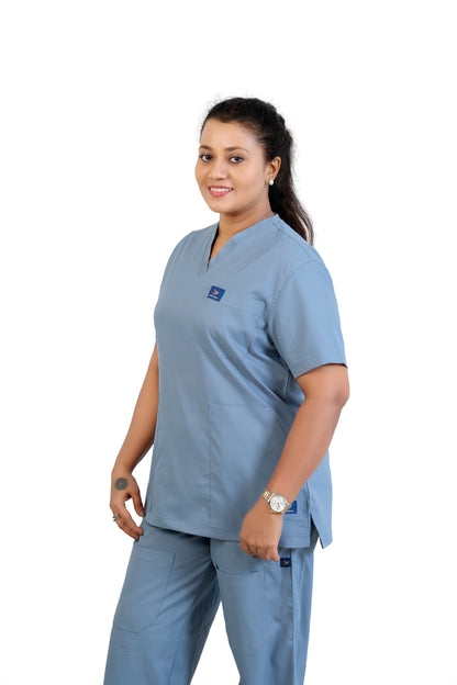 Vintage Women's Scrubs - Light Gray