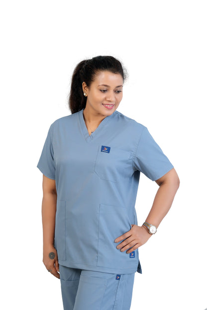 Vintage Women's Scrubs - Light Gray