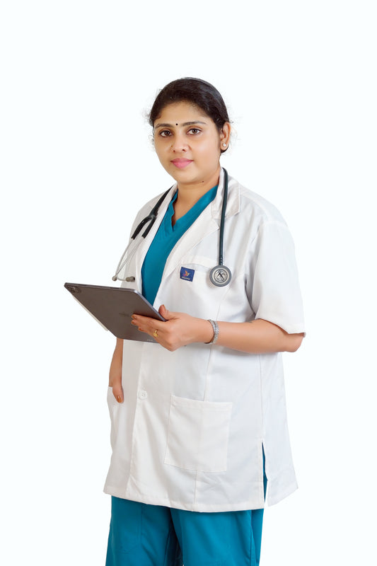 Vintage Lab Coat Apron for Women