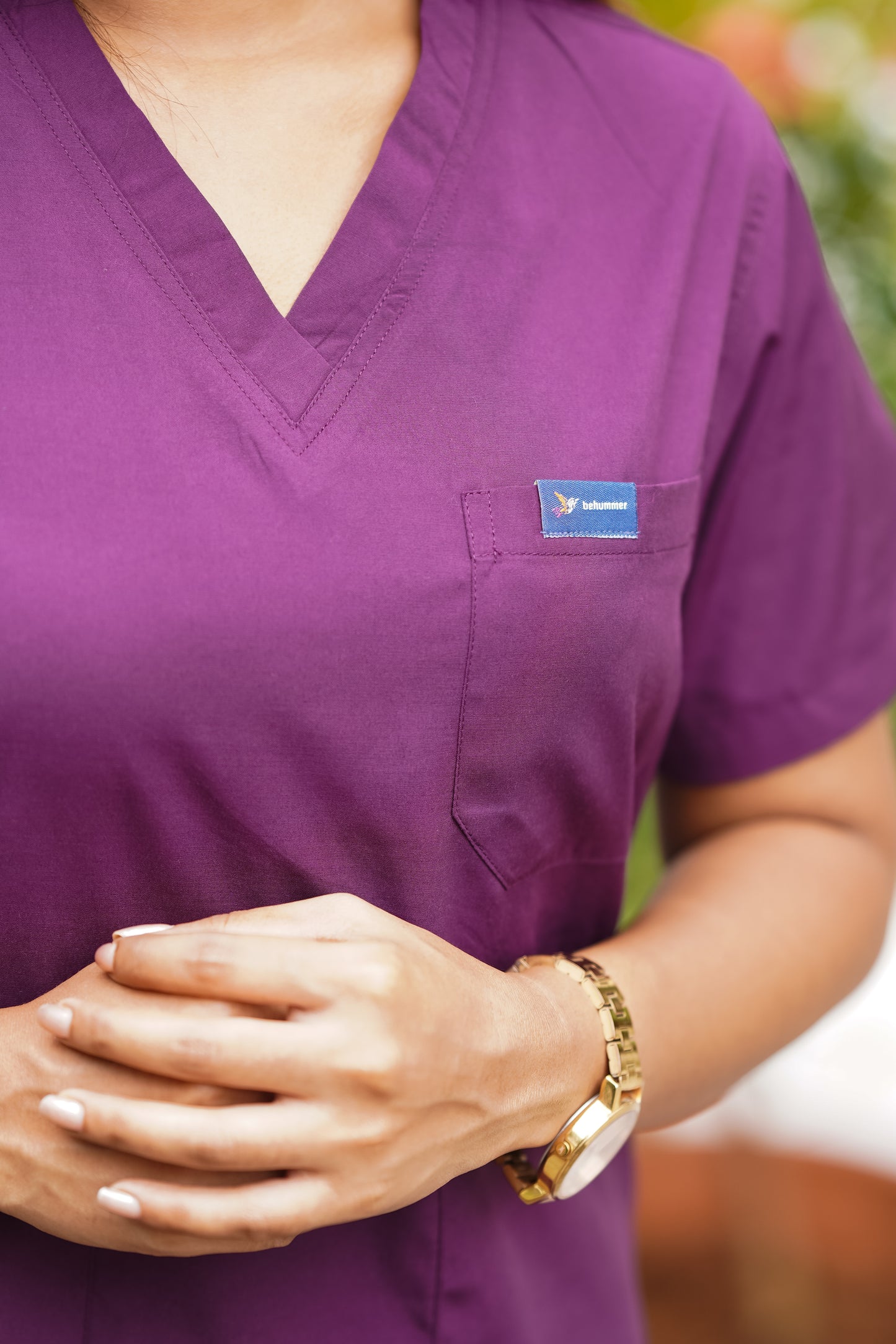 Smart Women's Scrubs - Wine