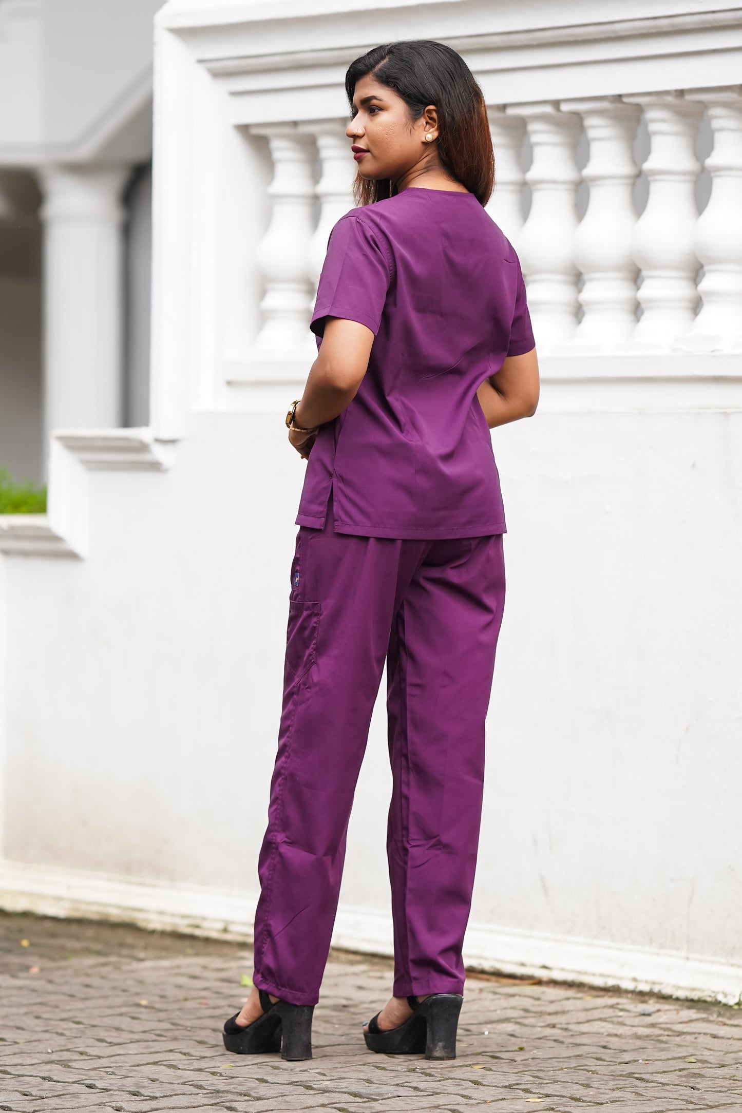 Smart Women's Scrubs - Wine