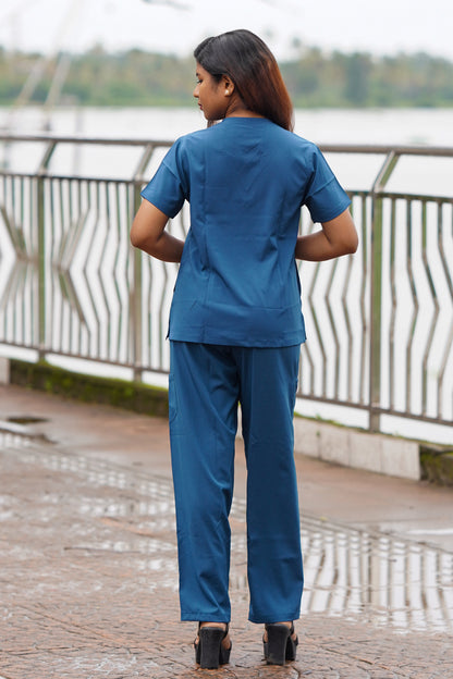 Nova (Stretch) Women's Scrubs - Peacock Blue